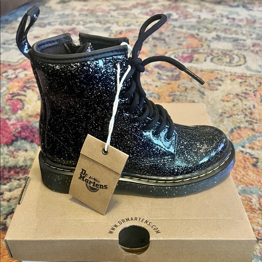 Dr Marten cosmic glitter boots for girls